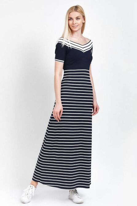 Повседневное платье Achosa 1358 полоска