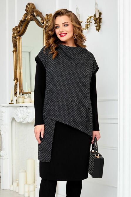 Плательный комплект AGATTI 5012 серый+черный