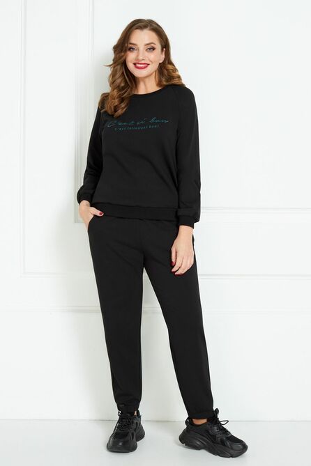 Брюки, Жилет, Джемпер AGATTI 5025 черно-изумрудный