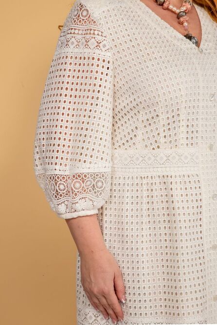 Повседневное платье Aira Style 905 молоко