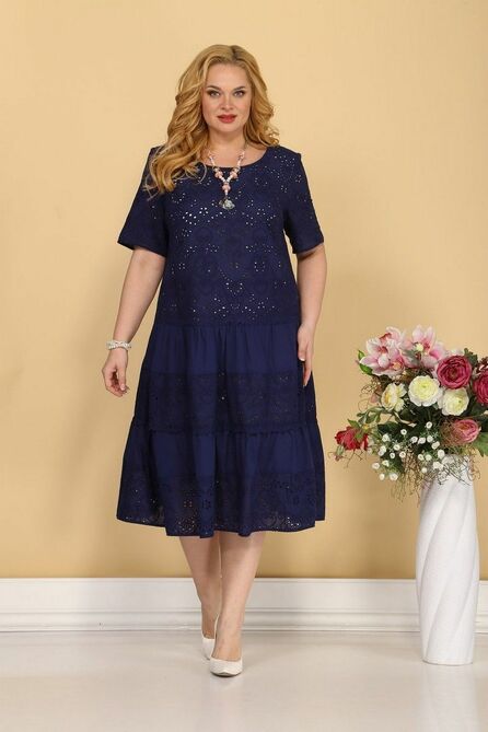 Повседневное платье Aira Style 821 синий