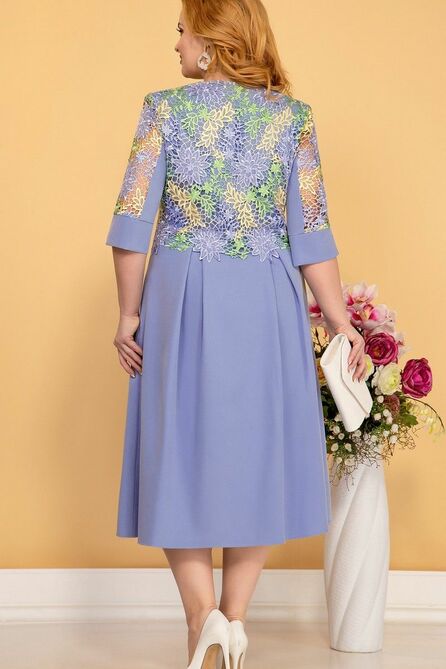Повседневное платье Aira Style 843 голубой