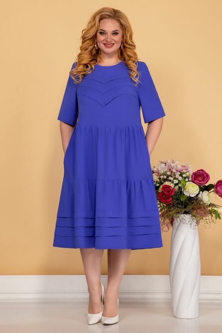 Повседневное платье Aira Style 914 василек
