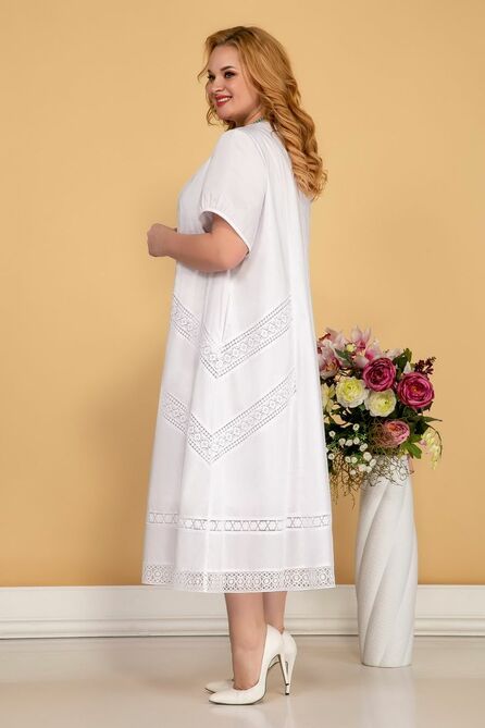 Повседневное платье Aira Style 899 молоко