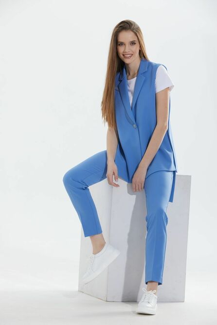 Брюки, Блуза, Жилет Alani 1670 голубой