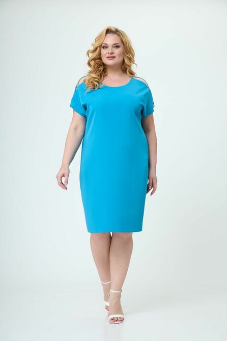 Повседневное платье Alani 1715 бирюза