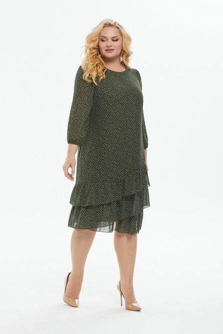 Повседневное платье Alani 1736 хаки Повседневное платье Alani 1736 хаки