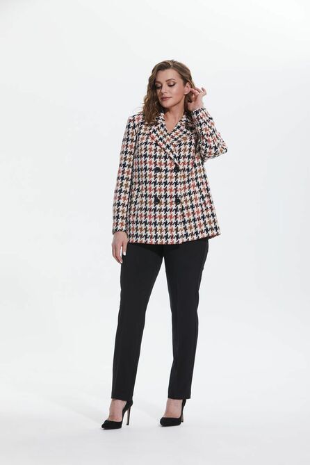 Костюм брючный Alani 1770 коричневая_клетка