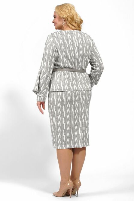 Блуза, Юбка, Ремень Alani 1787 серый Блуза, Юбка, Ремень Alani 1787 серый