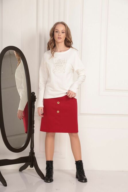 Свитшот AMORI 6179 молоко