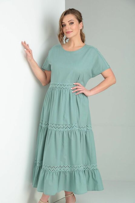 Повседневное платье AMORI 9560 ментол