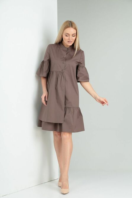 Повседневное платье AMORI 9561 шоколад