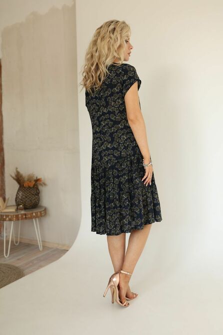 Повседневное платье AMORI 9572 синий