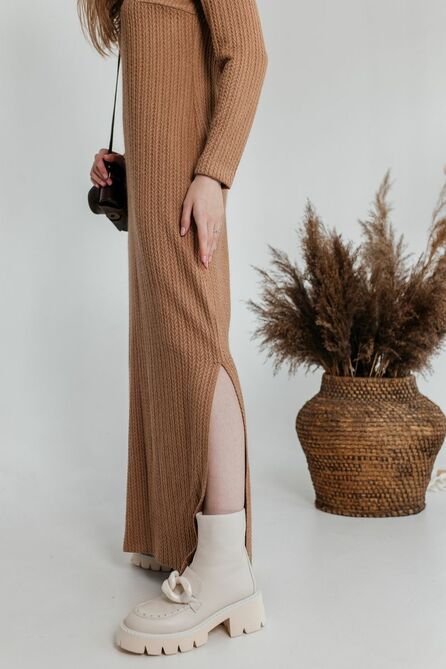 Повседневное платье AMORI 9604 бежевый