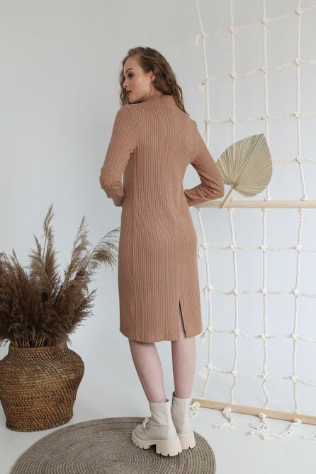 Повседневное платье AMORI 9605 бежевый