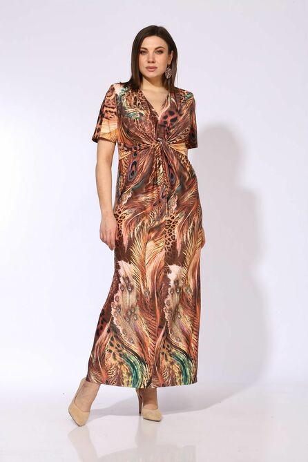 Повседневное платье Anastasia Mak 483 бежевый