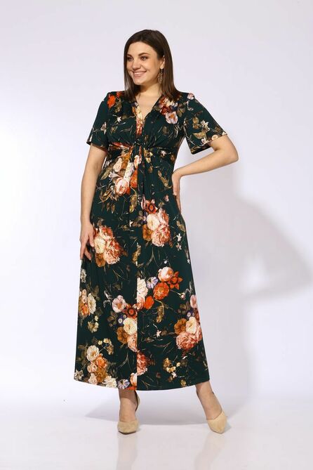 Повседневное платье Anastasia Mak 483 зеленый