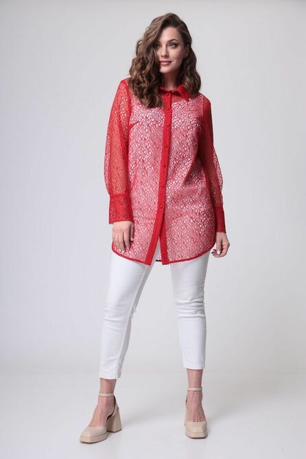 Блузка Anastasia Mak 1020 красный