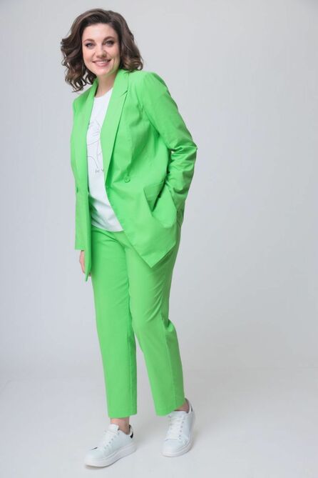 Костюм брючный Anastasia Mak 1040 салатовый