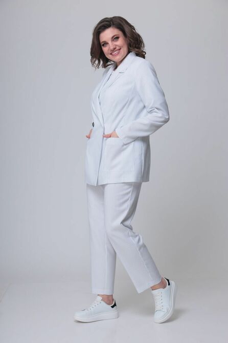 Костюм брючный Anastasia Mak 1038 белый