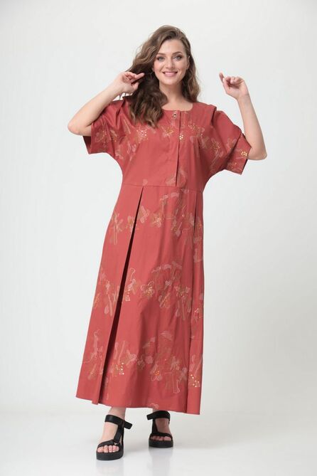 Повседневное платье Anastasia Mak 1042 терракот