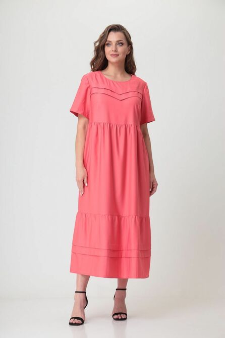 Повседневное платье Anastasia Mak 1036 коралл