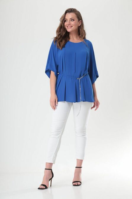 Блузка Anastasia Mak 1031 василёк