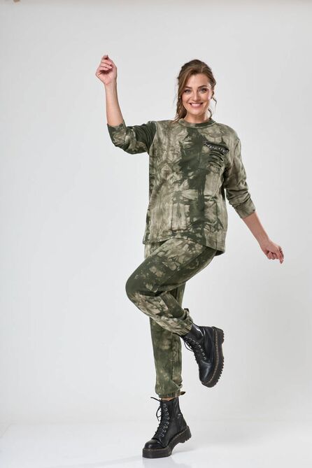 Костюм брючный Anastasia Mak 1066 хаки Костюм брючный Anastasia Mak 1066 хаки