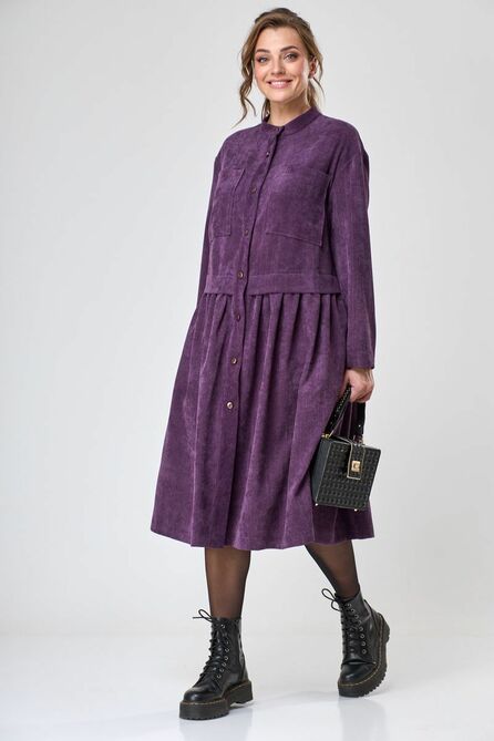 Повседневное платье Anastasia Mak 938 ежевичный