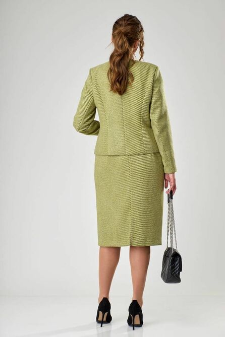 Юбочный костюм Anastasia Mak 1012 зеленый