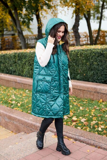 Жилет Anastasia Mak 1063 зеленый Жилет Anastasia Mak 1063 зеленый