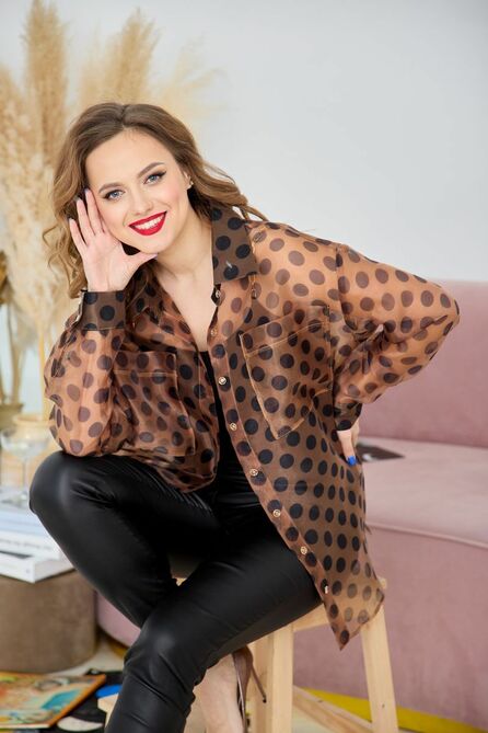 Блузка Anastasia 788 кофе Блузка Anastasia 788 кофе