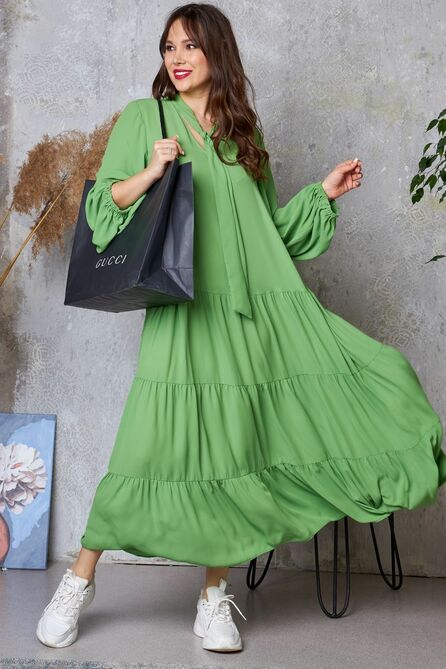 Повседневное платье Anastasia 778 травяной_зеленый