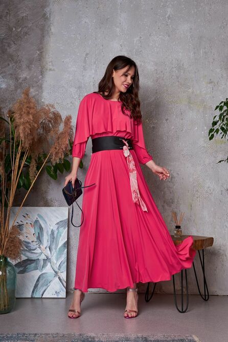 Повседневное платье Anastasia 784а розовый