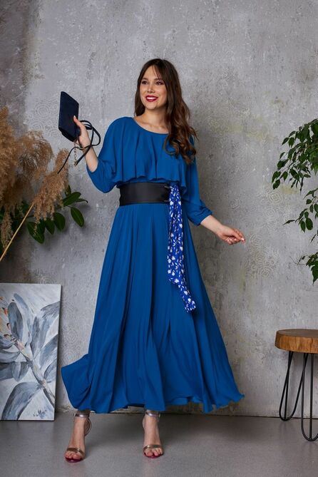 Повседневное платье Anastasia 784а синий
