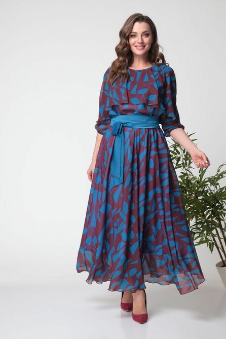 Вечернее платье Anastasia 785а ежевика