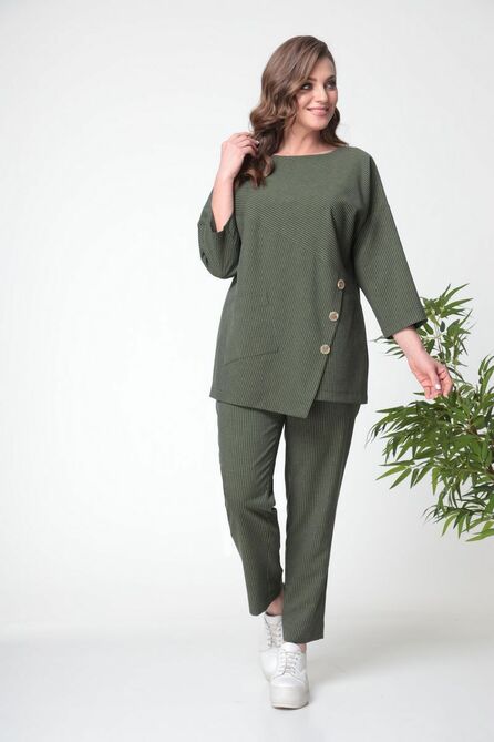 Брюки, Блуза Anastasia 686 олива
