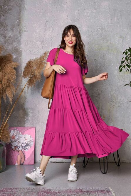 Повседневное платье Anastasia 794 малина