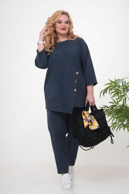 Брюки, Блуза Anastasia 686 синий