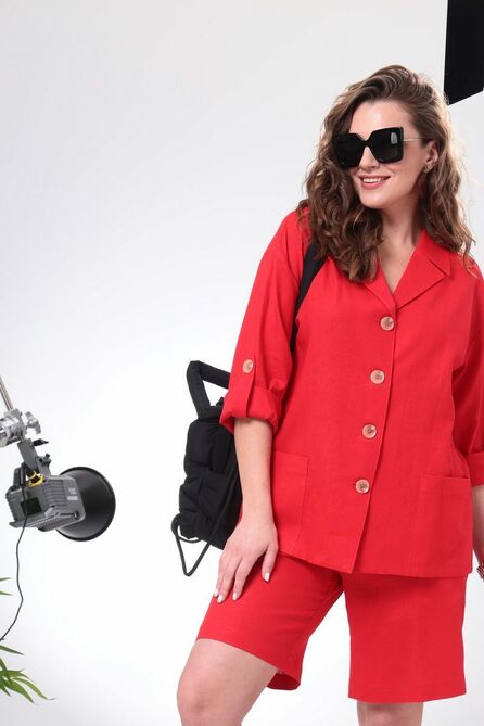 Жакет, Шорты Anastasia 798 красный