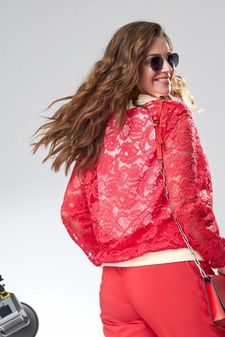 Бомбер Anastasia 836 красный