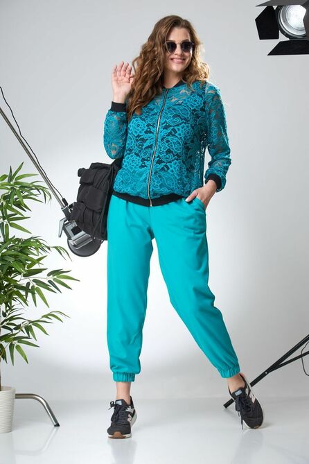 Брюки, Бомбер Anastasia 847 изумруд