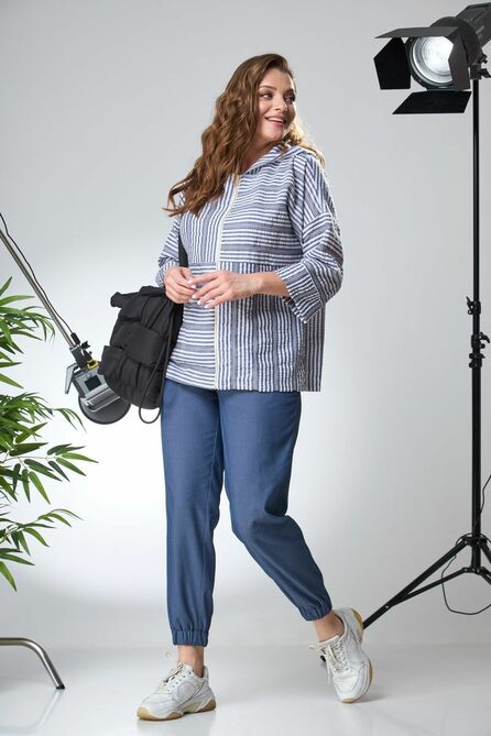 Брюки, Блуза Anastasia 862 синий