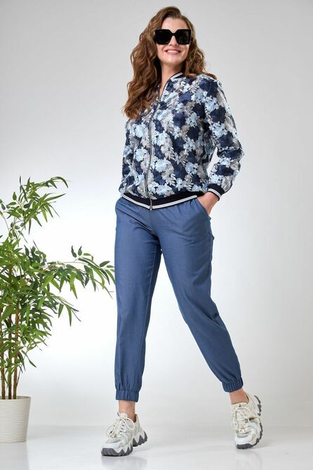 Брюки, Бомбер Anastasia 849 синий