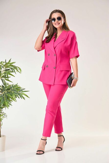 Костюм брючный Anastasia 874 фуксия Костюм брючный Anastasia 874 фуксия