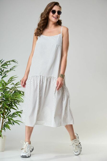 Повседневное платье Anastasia 878 молочный