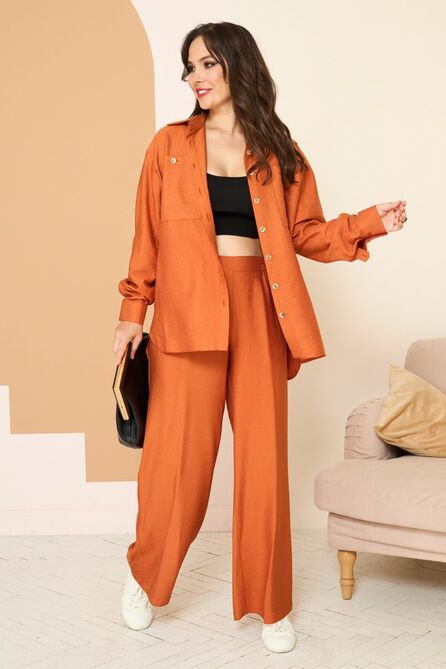 Брюки, Блуза Anastasia 869 терракот