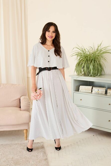 Повседневное платье Anastasia 892 молочный