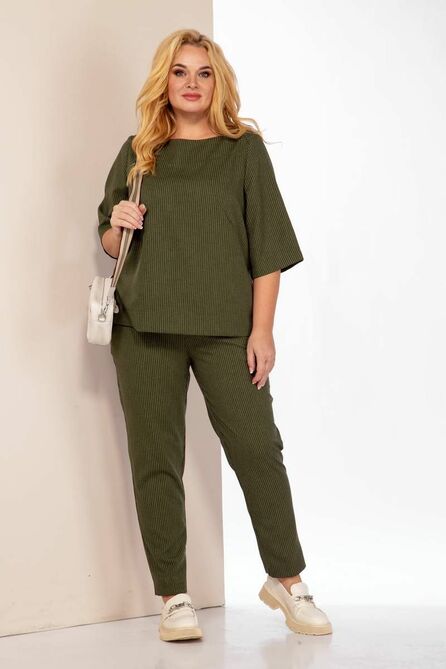 Брюки, Блуза Anastasia 930 олива