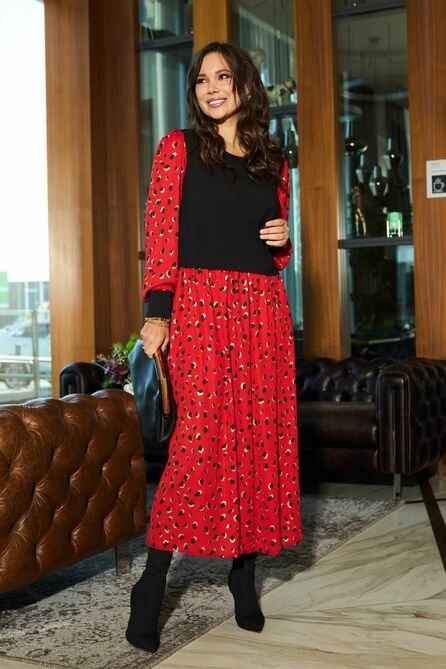 Повседневное платье Anastasia 944 красный